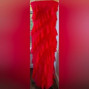 *NWT* WILD FABLE Elegant Red Ruffled Dress